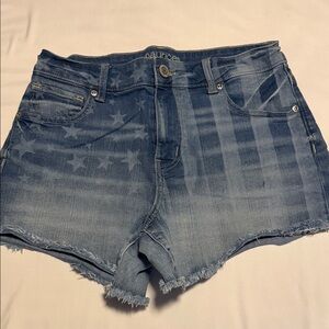 Maurices Star Patterned Jean Shorts